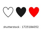 collection of heart icon ... | Shutterstock .eps vector #1725186052