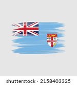 fiji flag brush vector... | Shutterstock .eps vector #2158403325