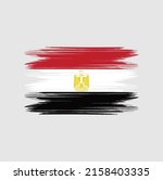 egypt flag brush vector... | Shutterstock .eps vector #2158403335