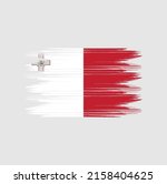 malta flag brush vector... | Shutterstock .eps vector #2158404625