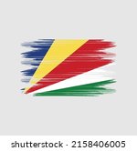 seychelles flag brush vector... | Shutterstock .eps vector #2158406005