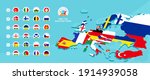 european euro 2020 football... | Shutterstock .eps vector #1914939058