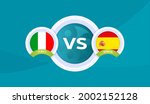 italy vs spain match vector... | Shutterstock .eps vector #2002152128