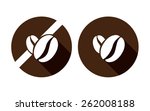 Vector Illustration Coffee Brown Bean Icon On White Background Food Allergy Vector Illustration Coffee Brown Bean Icon On White Background Food Allergy