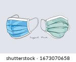 vector illustration of surgical ... | Shutterstock .eps vector #1673070658
