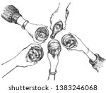 vector illustration of party... | Shutterstock .eps vector #1383246068