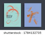 vintage geometric posters with... | Shutterstock .eps vector #1784132735
