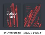 minimal black and red striped... | Shutterstock .eps vector #2037814085
