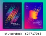 electronic music fest and... | Shutterstock .eps vector #624717065