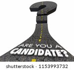 Small photo of Are You a Candidate Finalist Under Consideration Question Mark Road 3d Illustration