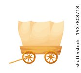Wooden Covered Wagon  Retro...