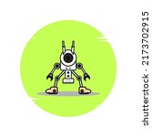 cctv character mascot vector... | Shutterstock .eps vector #2173702915