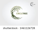 circle tree vector logo this... | Shutterstock .eps vector #1461126728