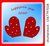 happy new year 2020 greeting... | Shutterstock . vector #1567797028