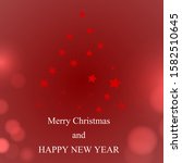 greeting card merry christmas... | Shutterstock . vector #1582510645