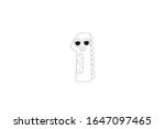 number 1 vector icon outline... | Shutterstock .eps vector #1647097465