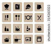 set of cooking icon. kitchen... | Shutterstock .eps vector #314263322