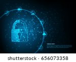 internet security online... | Shutterstock .eps vector #656073358