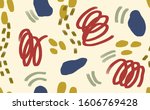 hand drawn abstract seamless... | Shutterstock . vector #1606769428