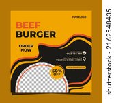 Beef Burger Social Media Post...