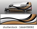 van car wrapping decal design | Shutterstock .eps vector #1666458082