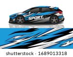 sports car wrapping decal design | Shutterstock .eps vector #1689013318