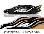 sports car wrapping decal design | Shutterstock .eps vector #1689257308