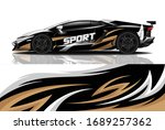 sports car wrapping decal design | Shutterstock .eps vector #1689257362