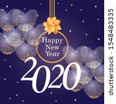 happy new year 2020.holiday... | Shutterstock .eps vector #1548483335