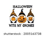 halloween with my gnomes.... | Shutterstock .eps vector #2005163738