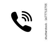 phone icon  telephone symbol.... | Shutterstock .eps vector #1677713755