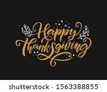 hand drawn thanksgiving... | Shutterstock .eps vector #1563388855