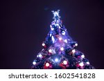 christmas tree decorated with... | Shutterstock . vector #1602541828