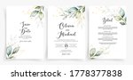 Weding Card Template With...