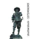 Small photo of Statue of Oliver Cromwell in his home town St Ives in Cambridgeshire, England. He led the Parliamentarian,puritan, New Model Army to victory over the Royalists of Charles 1st in the English Civil War