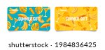 set of summer gift cards or... | Shutterstock .eps vector #1984836425