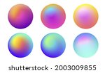 set od gradient fluorescent 3d... | Shutterstock .eps vector #2003009855