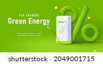 electric charging station  3d... | Shutterstock .eps vector #2049001715