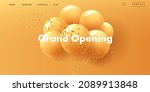 grand opening web banner with... | Shutterstock .eps vector #2089913848