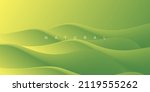 green volume waves abstract... | Shutterstock .eps vector #2119555262