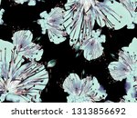 bold floral pattern. large... | Shutterstock . vector #1313856692
