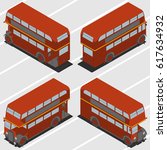 two decks bus. car for... | Shutterstock .eps vector #617634932
