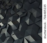 black abstract triangles... | Shutterstock . vector #706485235