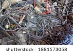 Used Electric Wire On A Pile Of ...