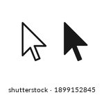 cursor vector icon. mouse arrow ... | Shutterstock .eps vector #1899152845