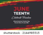 juneteenth freedom day  african ... | Shutterstock .eps vector #2166985515