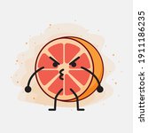 an illustration of cute orange... | Shutterstock .eps vector #1911186235