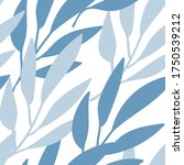 blue leaf branch seanless... | Shutterstock .eps vector #1750539212