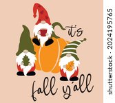 fall gnomes svg vector... | Shutterstock .eps vector #2024195765