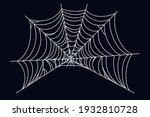spider web illustration. cobweb ... | Shutterstock .eps vector #1932810728